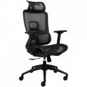 PCYes cadeira ergonômica MS5 em mesh 150Kg preto braço 3D