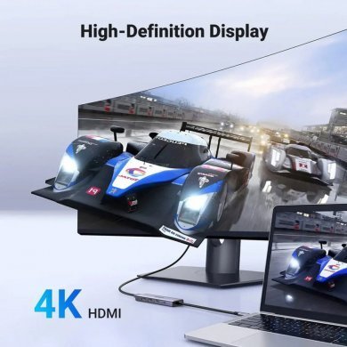 PD-CM511-15596 Ugreen Hub USB-C 5 em 1 HDMI, USB-C e 3x USB 3.0