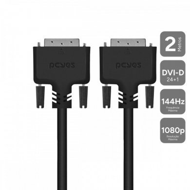 Pcyes cabo DVI-D 24+1 144Hz 1080p 2 metros