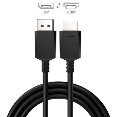 PDPHM-2 Pcyes cabo Display Port 1.4 para HDMI 2.0 4K 30Hz 32AWG 2m