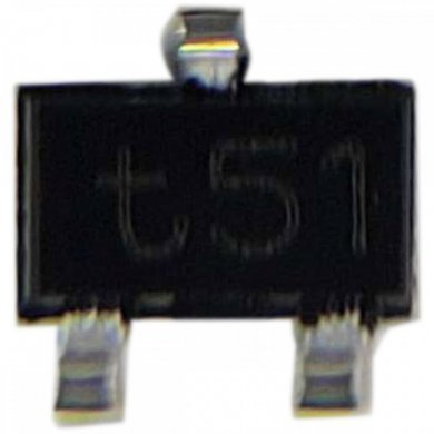 Transistor T51 NPN 2 resistores SOT323 (Kit 10x)