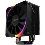 Pcyes cooler para processador Frost Pulse ARGB Black Vulcan TDP 180W, compatível com Intel LGA 1200/1700/115X 