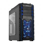 Gabinete PCYes Pegasus Azul Mid Tower Sem fonte, filtros anti-poeira