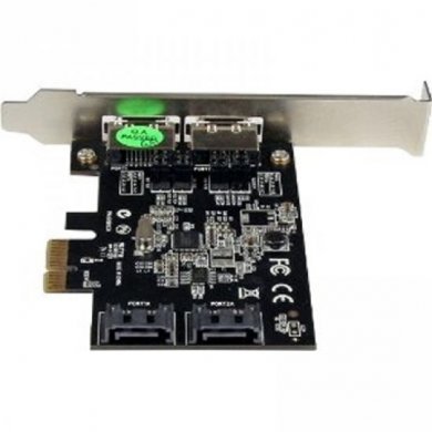 StarTech Placa PCI-E x1 2x E-SATA + 2x SATA III