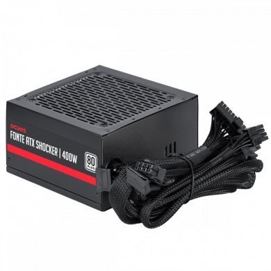 PF400SHW PCYes Fonte 400W Shocker 80 Plus White PFC Ativo