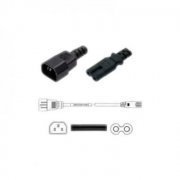 Cabo de Energia IEC320 C14 Macho para C7 2m 2.5A 250V