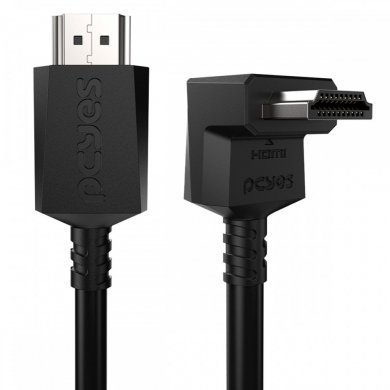 PH20-2V-B Pcyes cabo HDMI 2.1 conector 90º vertical 2 metros