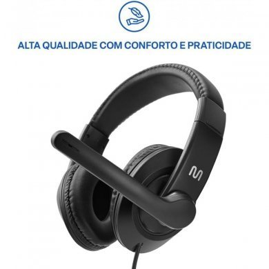 PH317 Multilaser headset Pro USB microfone com redução de ruído