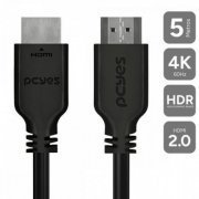 Pcyes cabo HDMI 2.0 4K 60Hz 28AWG 5 metros 