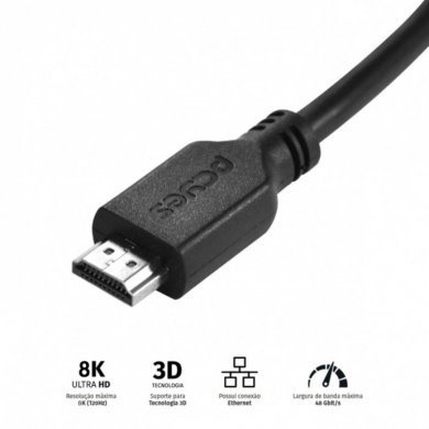 PHM21-2 PCYES CABO HDMI ULTRA 2.1 8K 2 METROS