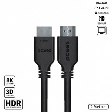 PHM21-2 PCYES CABO HDMI ULTRA 2.1 8K 2 METROS