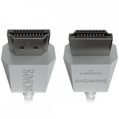 Pcyes cabo HDMI 2.1 Nylon cinza 1 metro