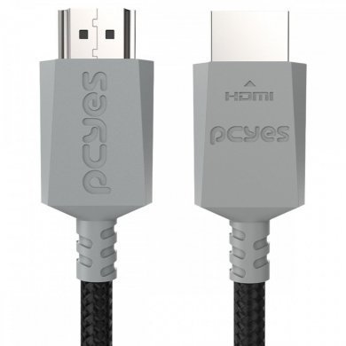 PHU21P Pcyes cabo HDMI 2.1 Nylon cinza 1 metro