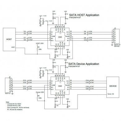 PI3EQX6741ST CI EQX6741 redriver SATA3 3.3V 6Gbps QFN20 SMD