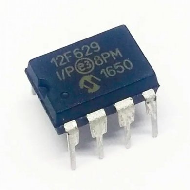 PIC12F629-I/P 8 bit Microcontroller MCU 1.75KB 64 RAM 6 I/O
