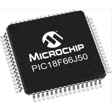 Microcontrolador Microchip MCU PIC18F66J50 64KB