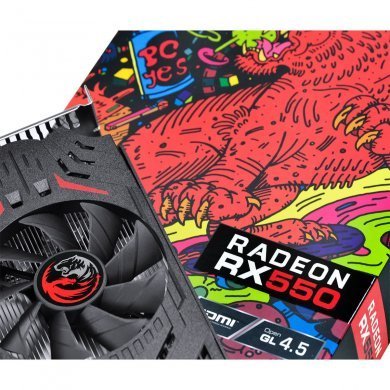 PJ550RX12804G5DF PCYes Placa de Vídeo AMD Radeon RX 550 4GB