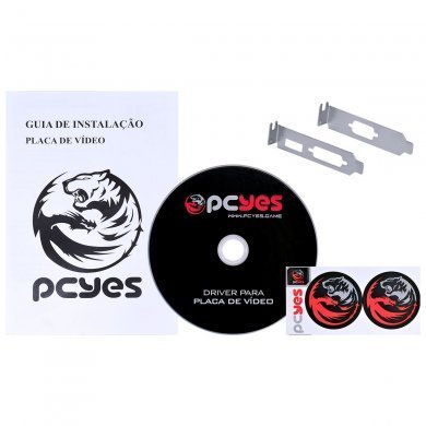 PJ64506402D3LP PCYes Placa de Vídeo AMD Radeon HD 6450 2GB
