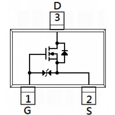 PJA138K_R1_00001 Mosfet 8K3H7 N-channel 50V 500mA SOT23 (Kit 50x)