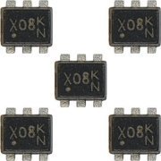 5x transistor Mosfet N-Channel 20V 500mA  SOT-563 marcação no componente: X08 KN