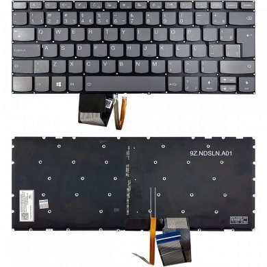 PK1314D3A28 Lenovo teclado notebook original Yoga 520-IKB cinza