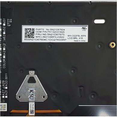 PK132D31B26 Teclado retroiluminado Lenovo Thinkpad T14 Gen 4