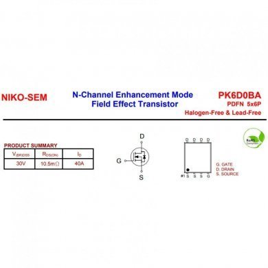 Mosfet N-Channel 30V 40A PDFN 5x6P