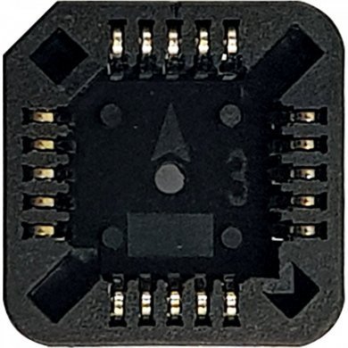 PLCC-20 Soquete PLCC 20 pinos SMD preto (Kit 5x unidades)