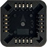 Soquete PLCC 20 pinos SMD preto (Kit 5x unidades) tam