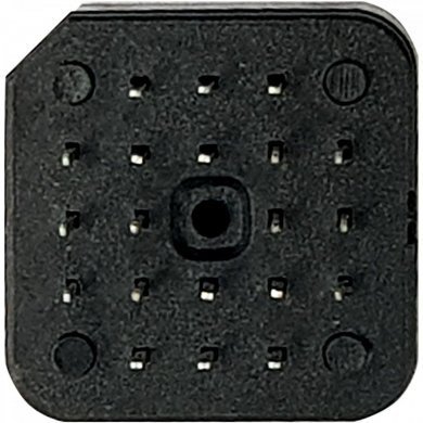 Soquete PLCC 20 pinos SMD preto (Kit 5x unidades)