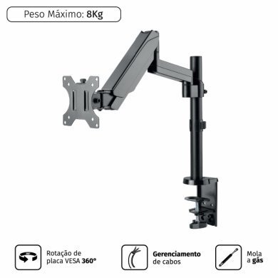 PCYES Suporte Monitor Articulado 17 a 32 Pol.
