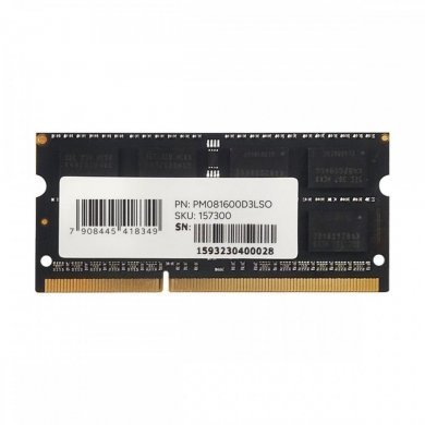 PCYES Memória 8GB DDR3L 1600MHz SODIMM 1.35V
