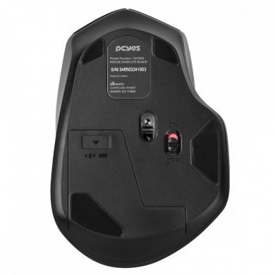 PCYes Mouse Sem Fio Silent Dash Lite Preto 1600Dpi