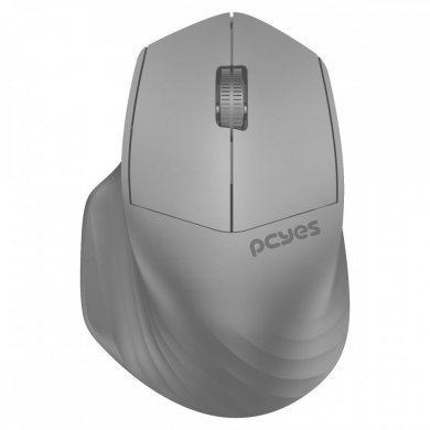 PCYes mouse sem fio Silent Dash Lite cinza 1600Dpi