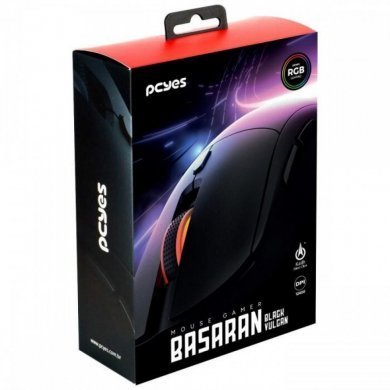 PCYes mouse gamer Basaran RGB 12400DPI preto