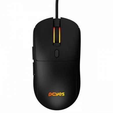 PCYes mouse gamer Basaran RGB 12400DPI preto