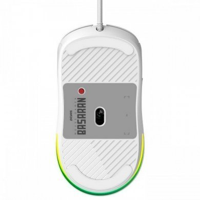 PMGBRWG PCYes mouse gamer Basaran RGB 12400DPI branco