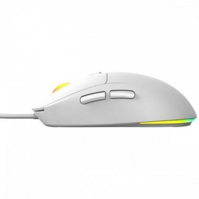 PMGBRWG PCYes mouse gamer Basaran RGB 12400DPI branco