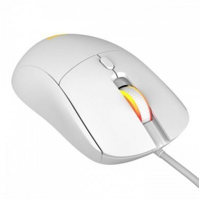 PMGBRWG PCYes mouse gamer Basaran RGB 12400DPI branco