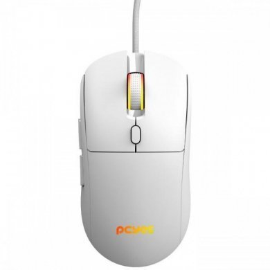 PMGBRWG PCYes mouse gamer Basaran RGB 12400DPI branco