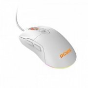 PCYES mouse gamer Malus RGB 12400DPI white ghost 6 bo ...