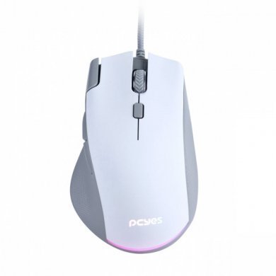 PMGZRGBW PCYES Mouse Gamer Zyron RGB 12800DPI 7 botões
