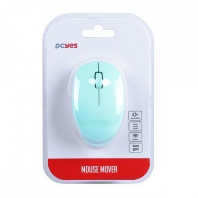 PCYes mouse sem fio Mover silent 1600DPI verde