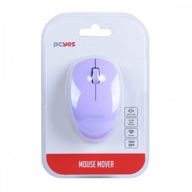 PCYes mouse sem fio Mover silent 1600DPI roxo