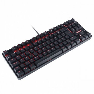 PNOHBWV PCYes Teclado Mecânico TKL Neron 75% LED Vermelho