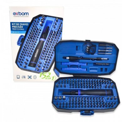 PRO-CK152 Exbom kit chaves e bits de precisão 152 peças