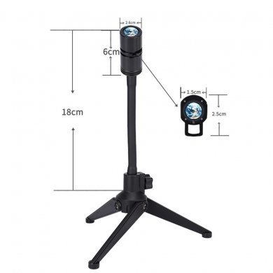 Projetor LED Imagem da Lua com suporte rotativo