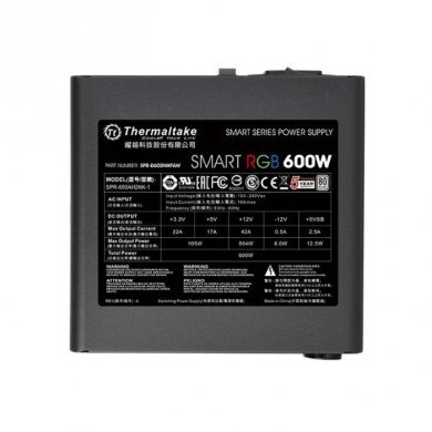 PS-SPR-0600NHFAWB-1 Thermaltake Fonte 600W RGB 80 PLUS PFC
