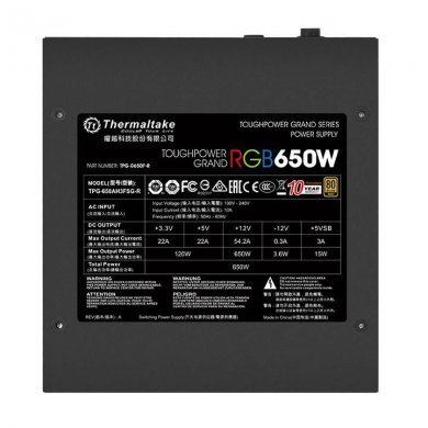 PS-TPG-0650FPCGBZ-R Thermaltake Fonte 650W Toughpower Gold
