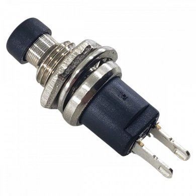 PSB102105 Chave Push Button NF 1A 250V 2T Preta (Kit com 3x)